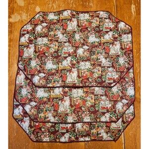 Set of 3 Christmas Cats Place Mats Table Decor Serving Holiday Dinner Kittens